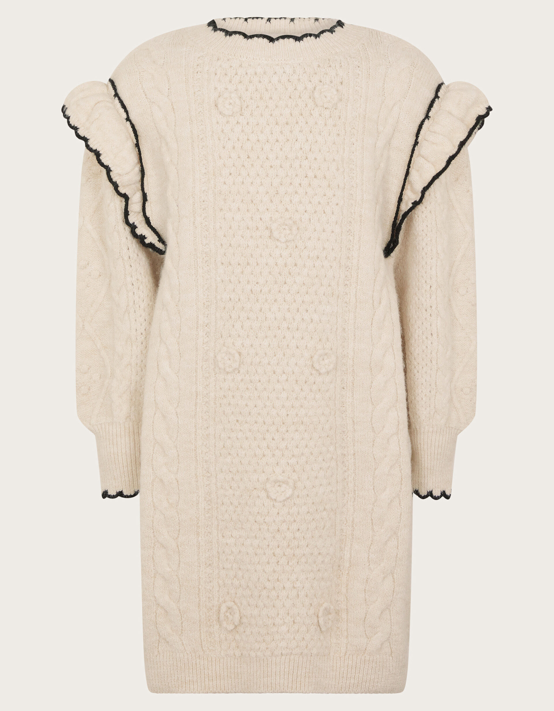 Jumper dress with frill top