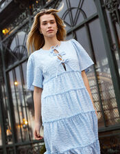 Crās Clarette Bow Midi Dress, Blue (LIGHT BLUE), large