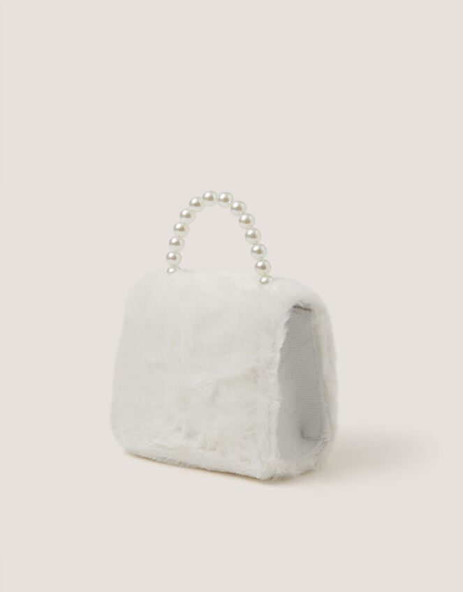 Fluffy Pearl Bow Bag, , large