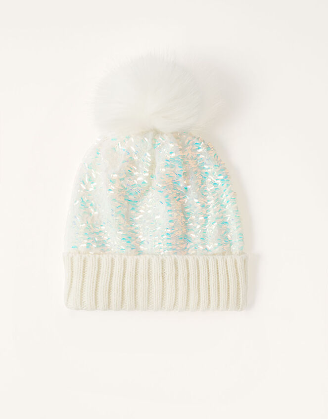 Dolly Sequin Pom-Pom Hat , Multi (MULTI), large
