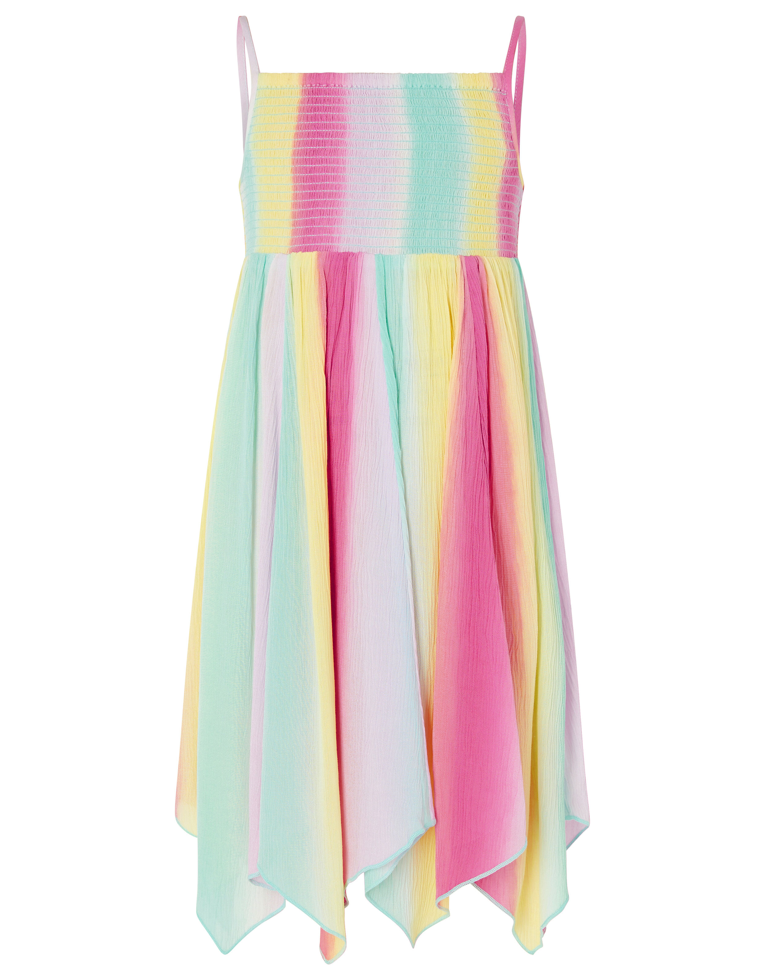 Rainbow Tie Dye Dress in LENZING ECOVERO Multi Girls Beach Swimwear Monsoon UK
