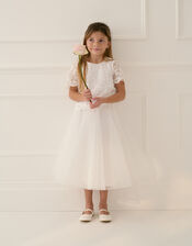 Anna Lace Bridesmaid Top, Ivory (IVORY), large