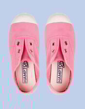 Hampton Canvas Plum Plimsolls, Pink (PINK), large