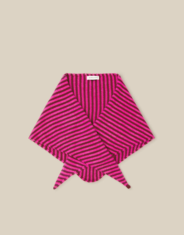 Safi Stripe Triangle Scarf, , large