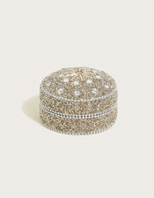 Shellac Trinket Box, Silver (SILVER), large