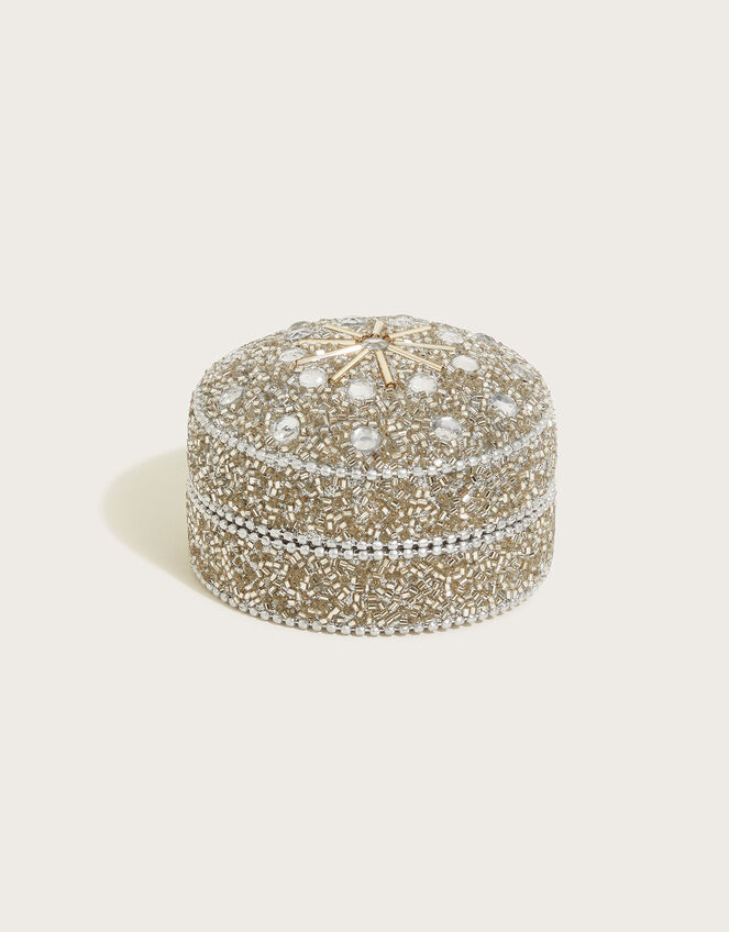 Shellac Trinket Box, Silver (SILVER), large