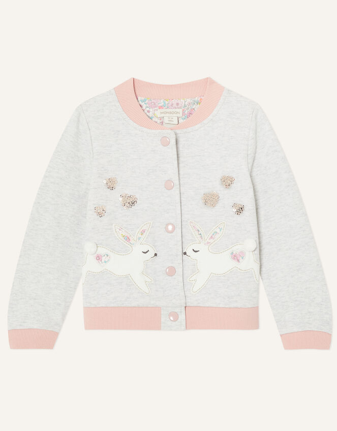 Baby Bunny Bomber Jacket, Grey (GREY), large