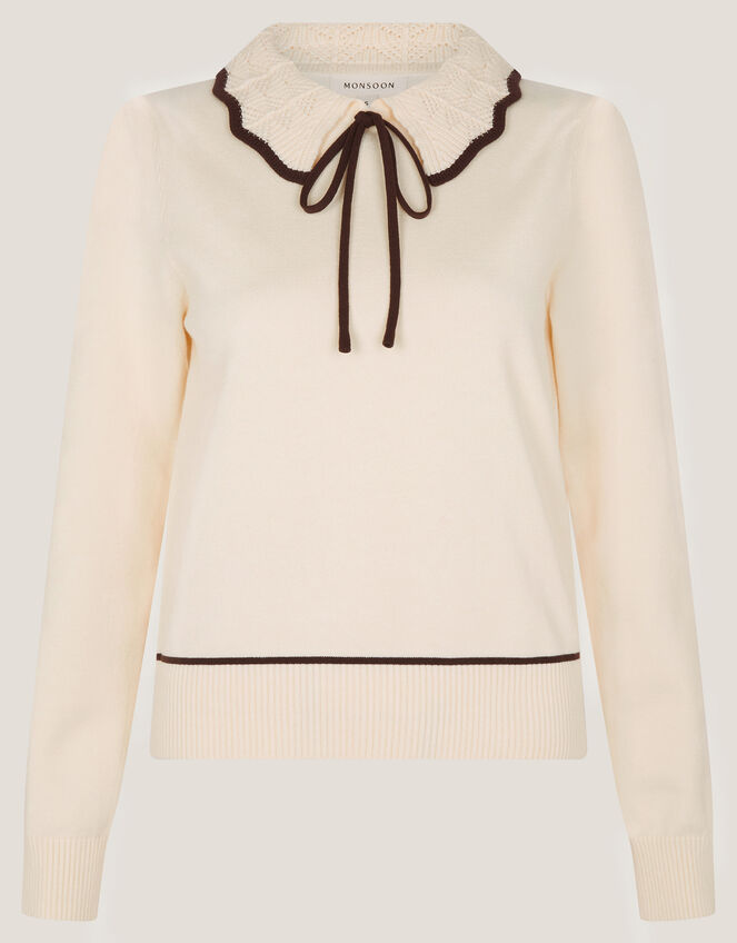 Carla Collar Jumper Ivory