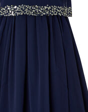 Meghan Sequin Party Dress, Blue (NAVY), large