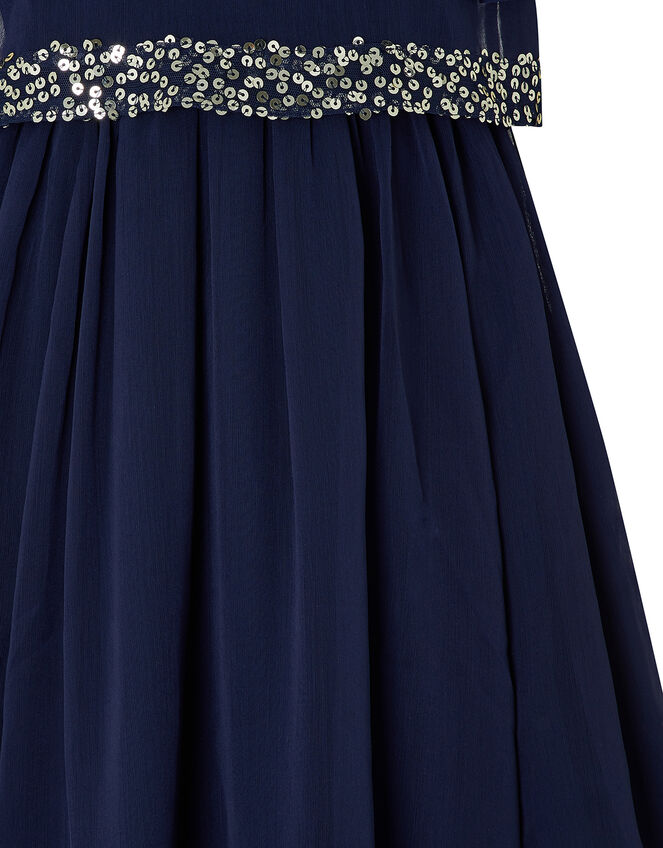 Meghan Sequin Party Dress, Blue (NAVY), large