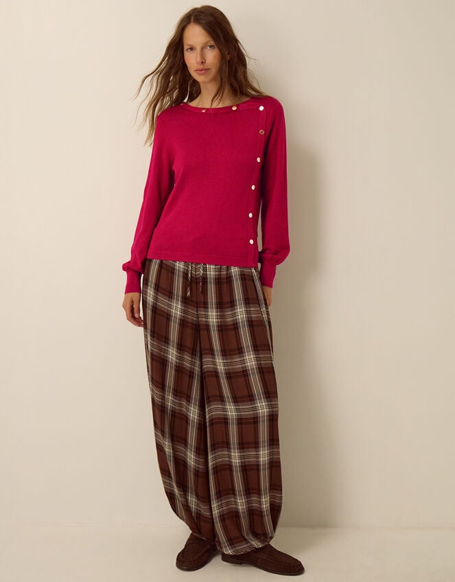 Beryl Button Jumper, Red (RED), large