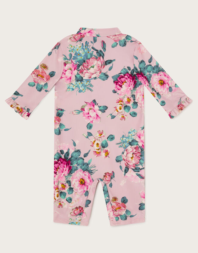 Baby Floral UPF50 Swimsuit, Pink (PINK), large