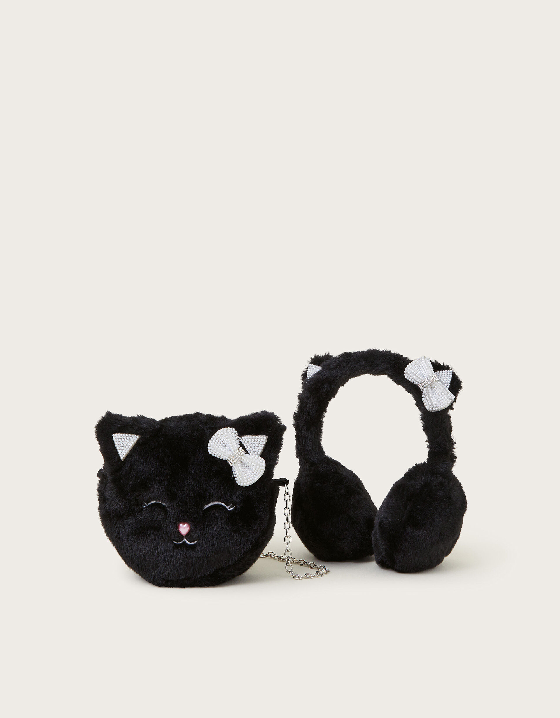 Cat Earmuffs and Bag Set