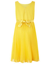 Keita Pleated Dress, Yellow (YELLOW), large