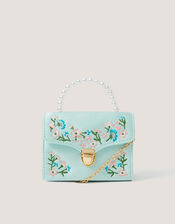 Floral Embroidered Bag, , large