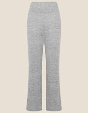 Lounge Marl Jersey Wide-Leg Joggers, Grey (GREY), large