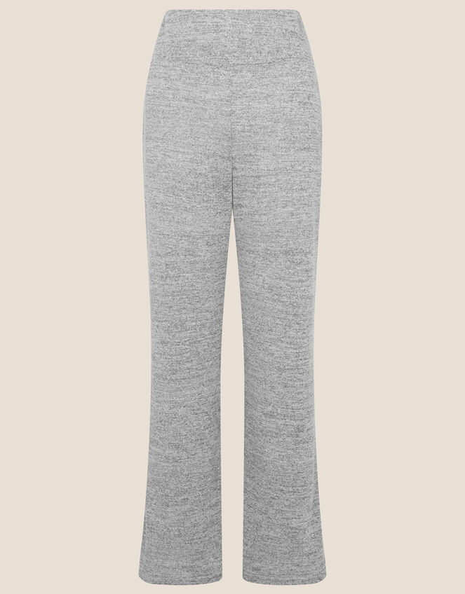 Lounge Marl Jersey Wide-Leg Joggers, Grey (GREY), large