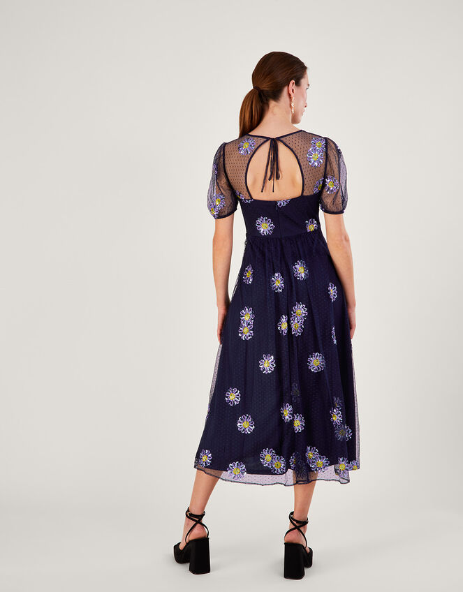 Nellie Embellished Midi Dress, Blue (NAVY), large