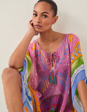 Monika Floral Print Mini Kaftan, , large