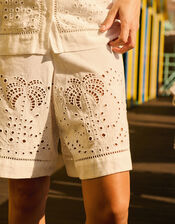 Petite Mendigote Paul Embroidered Shorts, Natural (ECRU), large