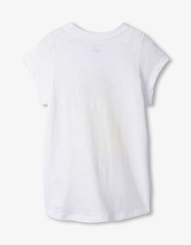 Hatley Happy Lemon Tie-Front T-Shirt, White (WHITE), large