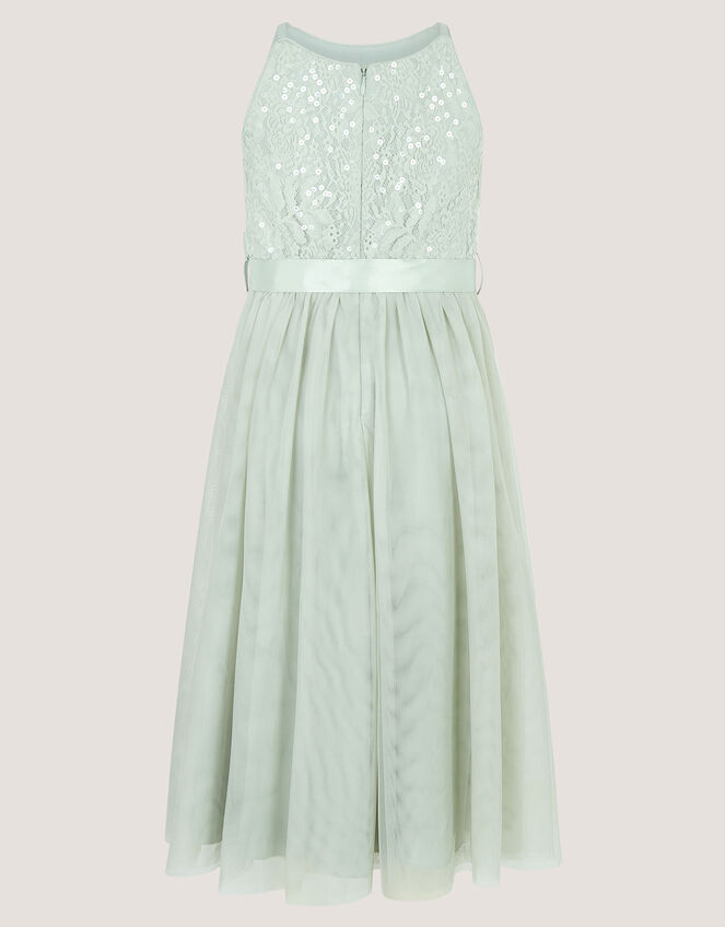 Lacey Sequin Truth Dress, Green (SAGE), large