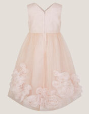 Glinda Appliqu&eacute; Glitter Party Dress, Pink (PINK), large