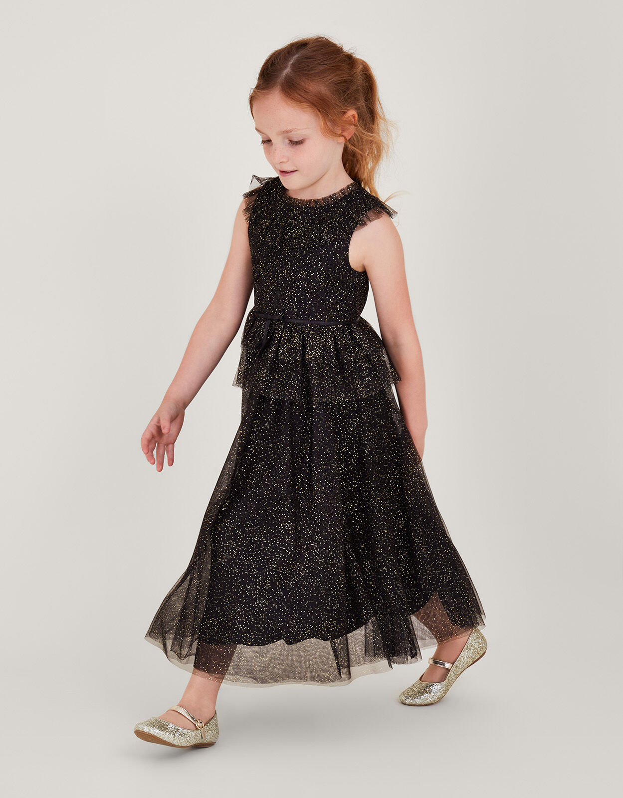 Girls ruffle store maxi dress