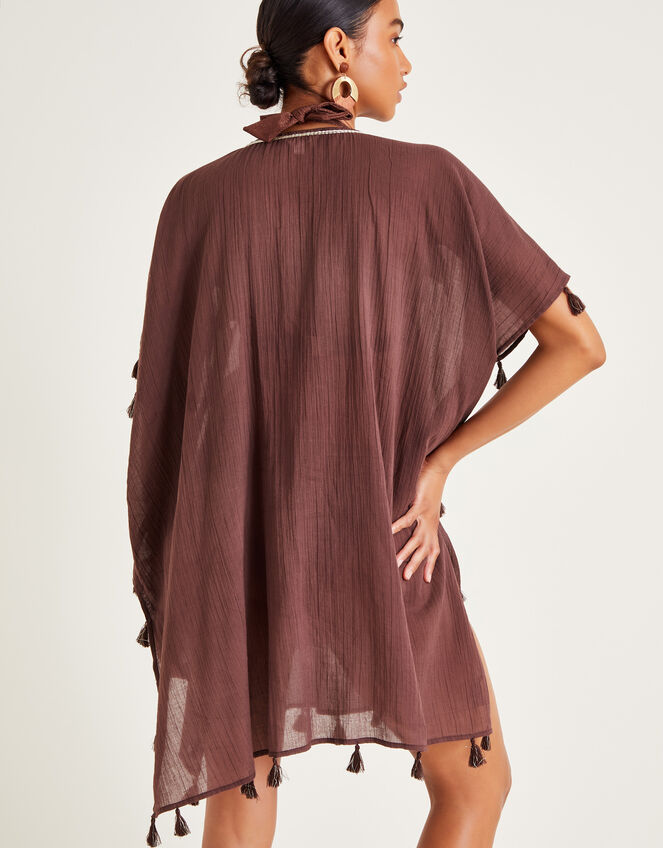 Patti Embroidered Kaftan, Brown (BROWN), large