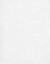 Girl Butterfly Bridal Tights, White (WHITE), large