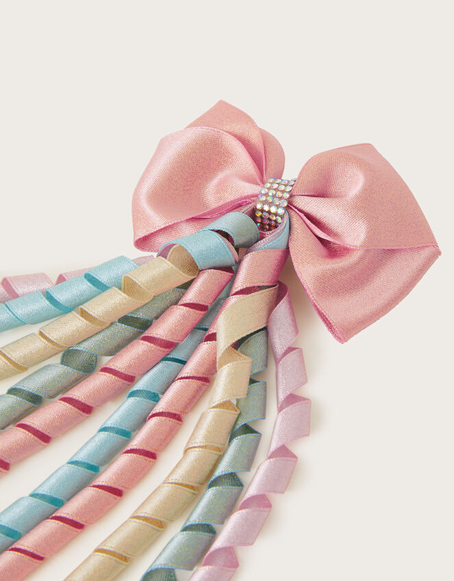 Spiral Ribbon Bow Clip, , large