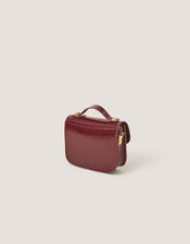 Mini Patent Satchel Bag & Hair Clips Set, , large