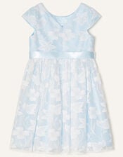Floral Lace Dress , Blue (BLUE), large