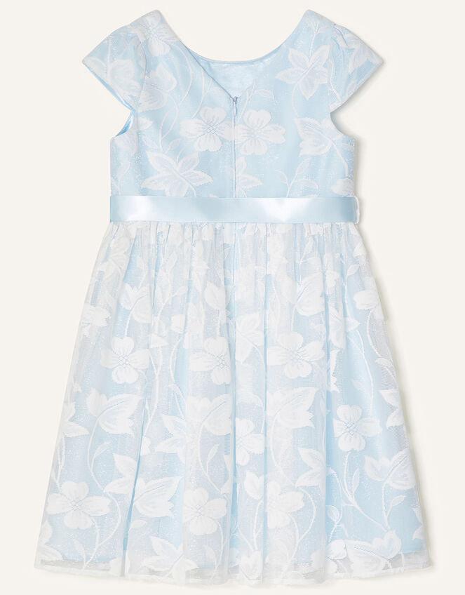 Floral Lace Dress , Blue (BLUE), large