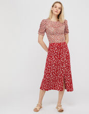 Fia Floral Mesh Top, Pink (PINK), large