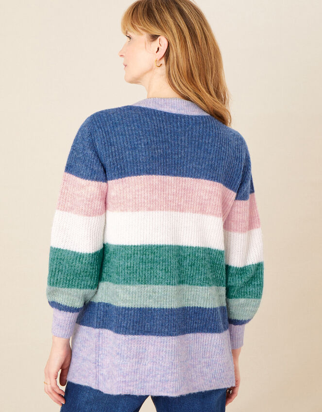 Stripe Cardigan, Green (GREEN), large