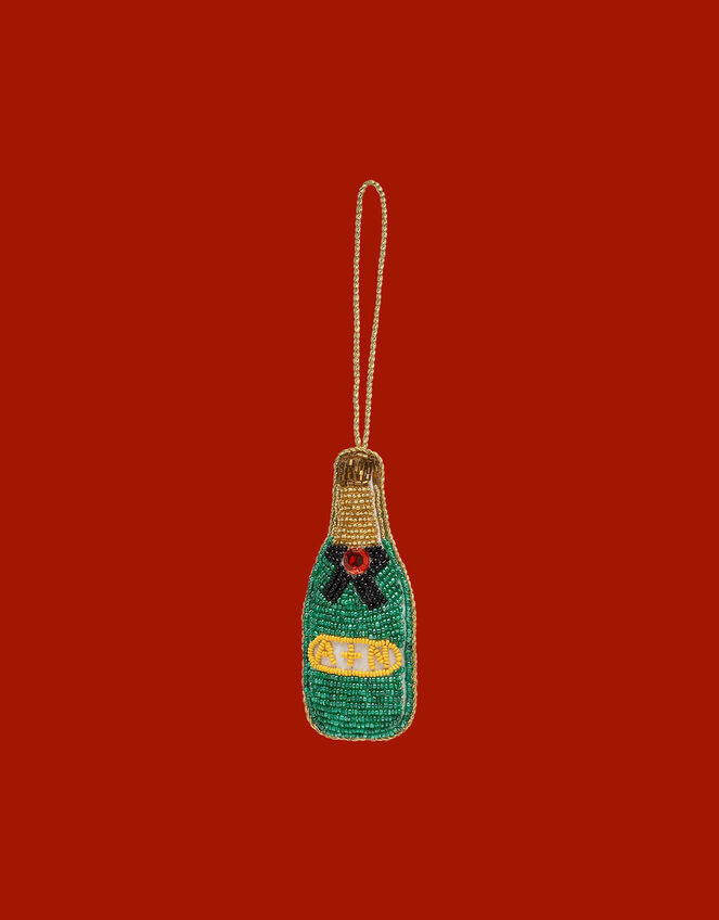 Anna + Nina Champagne Christmas Hanging Decoration, , large