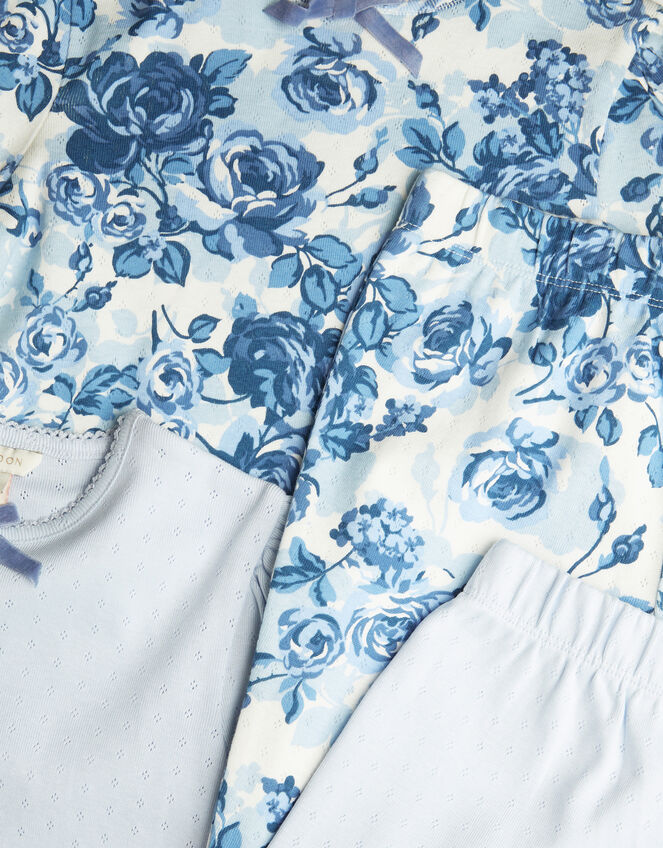 2-Pack Pointelle Pyjama Set, Blue (BLUE), large