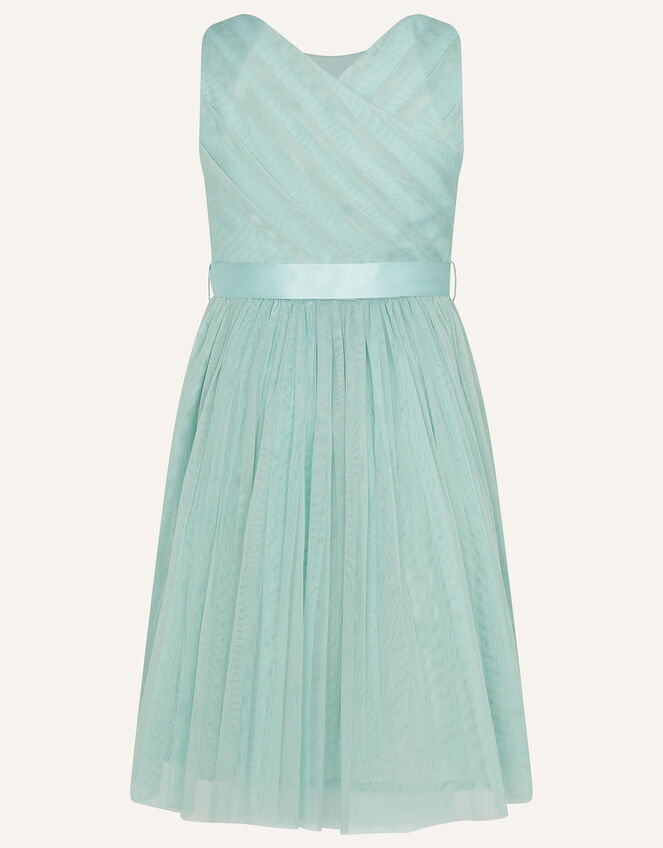 Boutique Meadow Embroidered Dress, Blue (BLUE), large