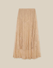 Luna Lace Maxi Skirt, Cream (CREAM), large