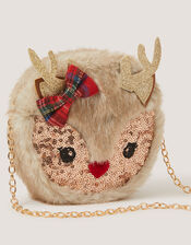 Fluffy Reindeer Bag, , large