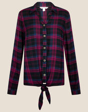 Check Knot Shirt, Red (RED), large