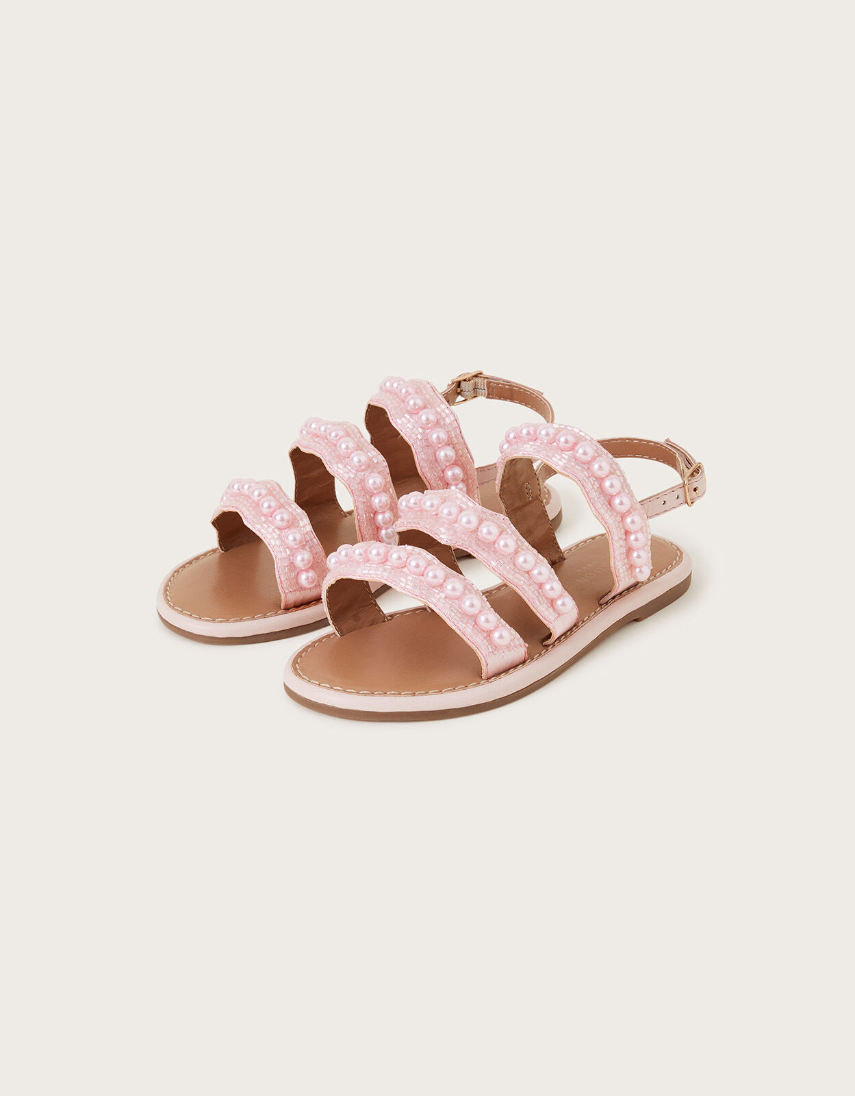 Girls shop pearl sandals