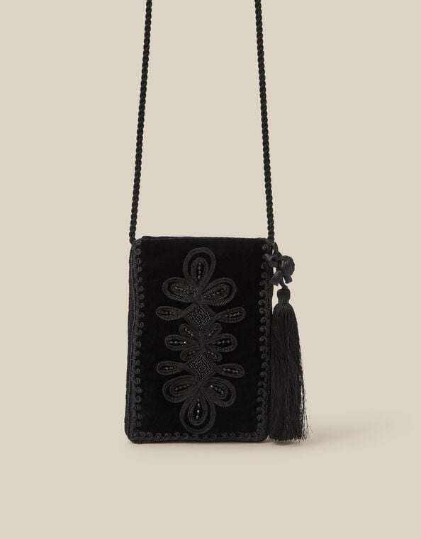 Dori Embroidered Phone Bag, , large