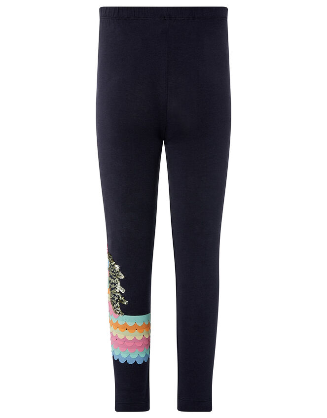Unicorn Pinata Sequin Leggings, Blue (NAVY), large