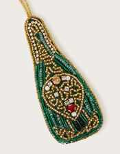 Embellished Champagne Bottle Hanging Decoration, , large