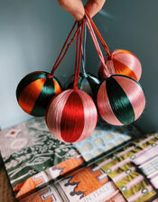 Anna and Nina Small Threaded Bauble, , large