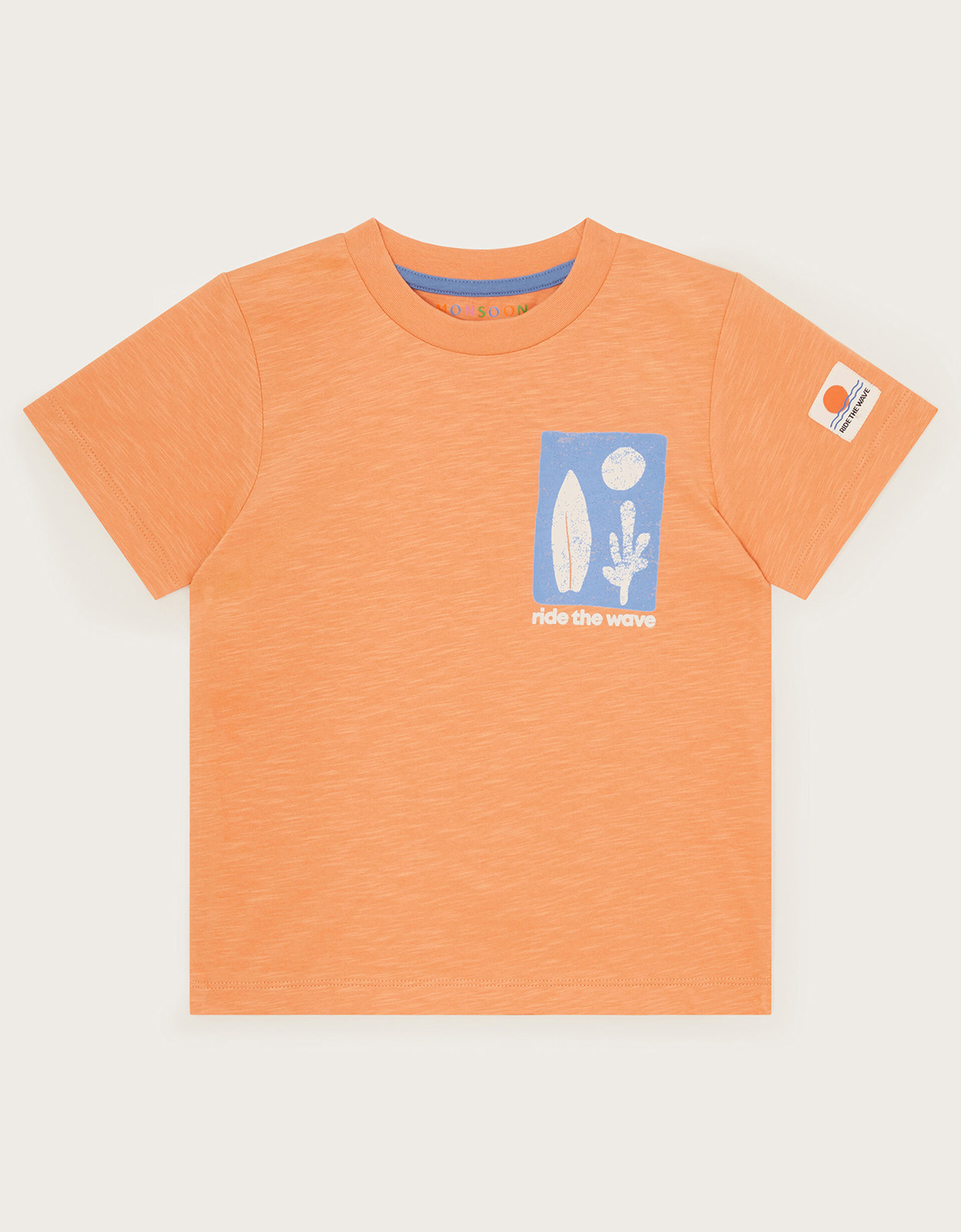 boys red surf shine tee