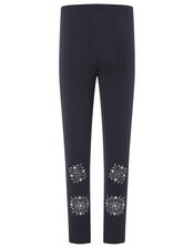 Snowflake Embellished Leggings, , large