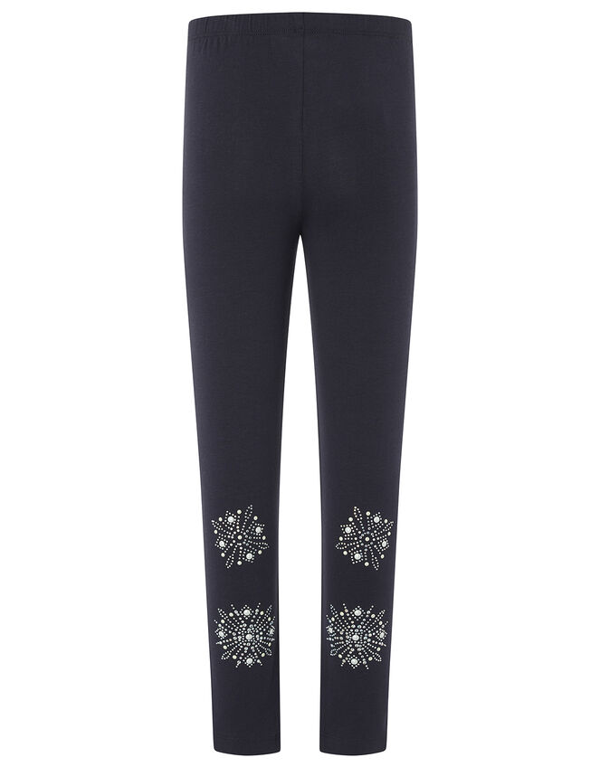 Snowflake Embellished Leggings, , large